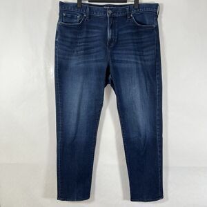 Banana Republic Travel Jeans Athletic Fit Mens 38x32 (38x30 Actual) Dark Wash